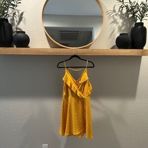 Yellow polka dot dress